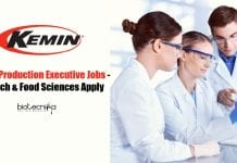 Kemin Production Executive Jobs – Biotech & Food Sciences Apply Kemin Production Executive Jobs