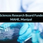 DRDO-Life Sciences Research Board Funded JRF Job at MAHE, Manipal MAHE Manipal Life Science
