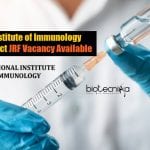 National Institute of Immunology Vaccine Project JRF Vacancy Available NII Project JRF Life