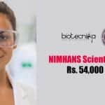NIMHANS Scientist Job