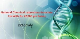 National Chemical Laboratory Associate