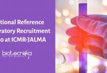 National Reference Laboratory Recruitment 2020 at ICMR-JALMA National Reference Laboratory Recruitment