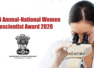 Janaki Ammal – National Women Bioscientist Award 2020 National Women Bioscientist Award