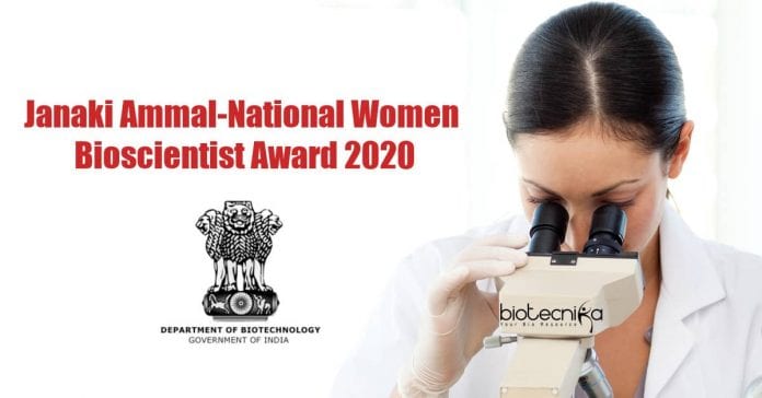 National Women Bioscientist Award