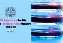 PGIMER Recruitment For Life Sciences – Research Fellow Vacancy Available PGIMER Recruitment For
