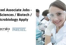 Parexel Associate Jobs – Life Sciences / Biotech / Microbiology Apply Parexel Associate Jobs - Life Sciences / Biotech / Microbiology Apply