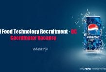 Pepsi Food Technology Recruitment – QC Coordinator Vacancy Pepsi Food Technology Jobs