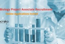 RCB Biology Project Associate Recruitment – Online Applications Invited RCB Biology Project Associate
