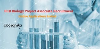 RCB Biology Project Associate