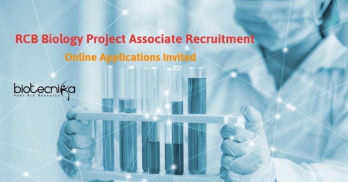 RCB Biology Project Associate