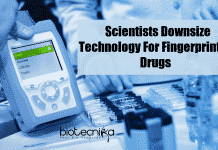 Technology For Fingerprinting Drugs And Other Chemicals Downsized By Scientists Scientists downsize device