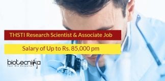 THSTI Research Scientist
