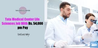 TMC Kolkata Scientist Job
