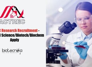 ACTREC Biological Science JRF