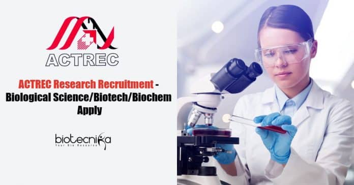 ACTREC Biological Science JRF