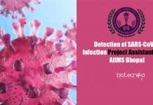 Detection of SARS-CoV-2 Infection Project Assistant Job at AIIMS Bhopal AIIMS Bhopal Job Latest