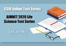AIMNET Test Series for CSIR