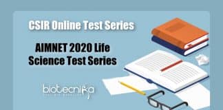 AIMNET Test Series for CSIR