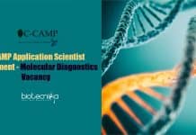 C-CAMP Application Scientist Recruitment – Molecular Diagnostics Vacancy C-CAMP Scientist Recruitment