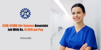 CSIR-CCMB Life Science Associate