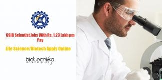 CSIR-NEERI Biotech Scientist Jobs