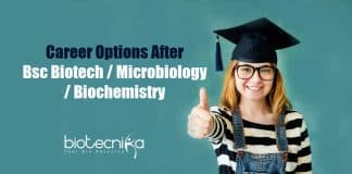 Career options after Bsc Biotech