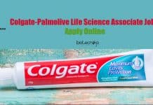 Colgate-Palmolive Life Science Associate
