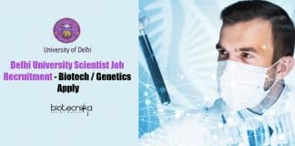 Delhi University Scientist Job