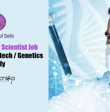 Delhi University Scientist Job