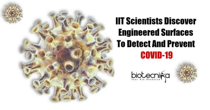 Engineered surfaces to detect coronavirus