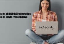Extension of INSPIRE Fellowships Due to COVID-19 Lockdown Extension of INSPIRE Fellowship