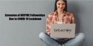 Extension of INSPIRE Fellowship