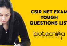 CSIR Exam Difficult Questions