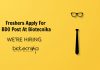 Freshers Job – Apply Online For BDO Post At Biotecnika Bangalore BDO Job at Biotecnika