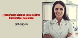 Freshers Life Science JRF