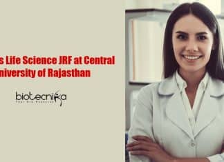 Freshers Life Science JRF