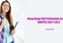 Hong Kong PhD Fellowship Scheme (HKPFS) 2021-2022 Hong Kong PhD