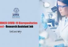 ICMR-NIIRNCD COVID-19 Biorepositories Project – Research Assistant Job ICMR-DMRC Job Opening