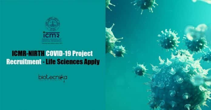 ICMR-NIRTH Project Jobs