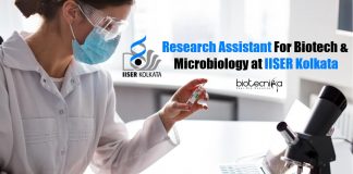 IISER Kolkata Biotech Job