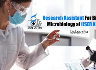 IISER Kolkata Biotech Job