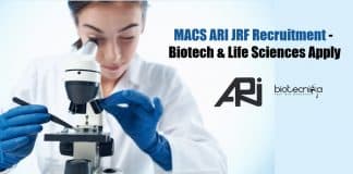 MACS ARI JRF Recruitment