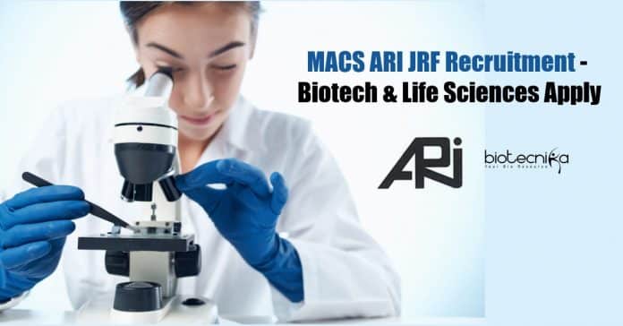MACS ARI JRF Recruitment