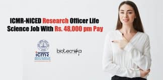 NICED Research Officer Job