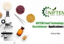 NIFTEM Food Tech JRF