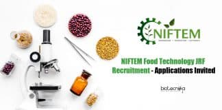 NIFTEM Food Tech JRF