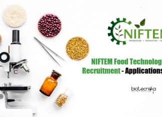 NIFTEM Food Technology JRF Recruitment – Applications Invited NIFTEM Food Tech JRF