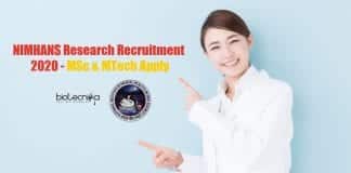 NIMHANS Research Recruitment