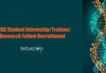 NIPGR Student Internship/Trainee/ Research Fellow Recruitment NIPGR Student Internship