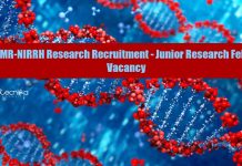 ICMR-NIRRH Research Recruitment – Junior Research Fellow Vacancy NIRRH JRF Jobs